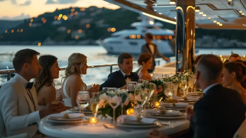 A table set for two on deck in Komodo