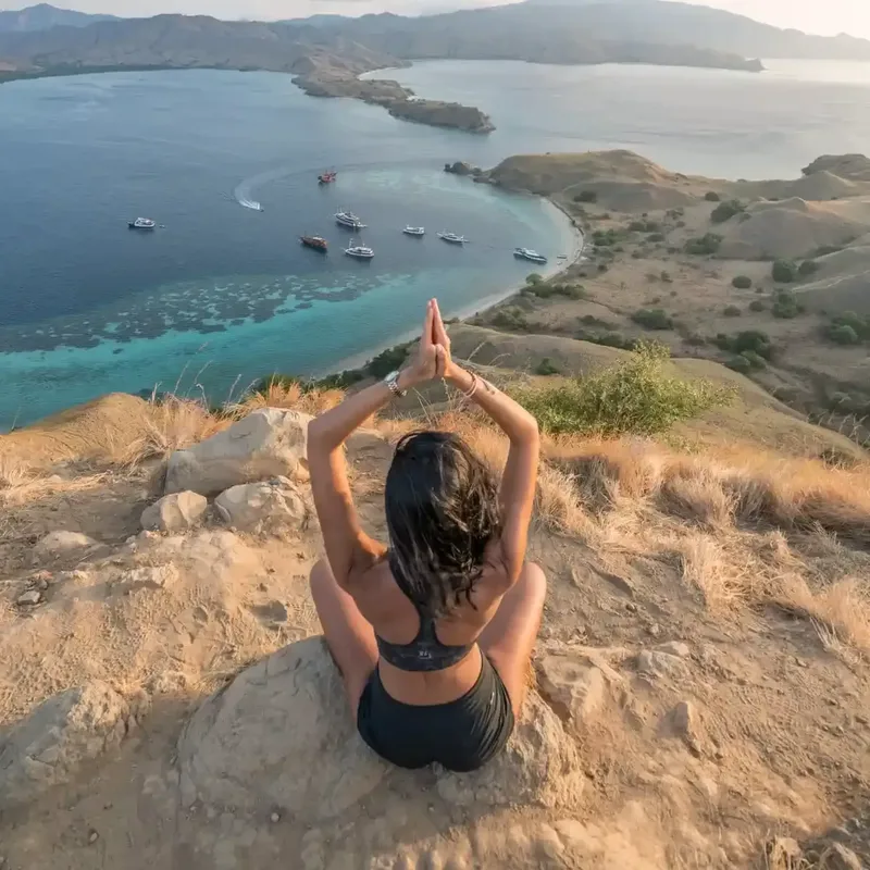 The ridge above the bay at Gili Lawa Darat, northern Komodo