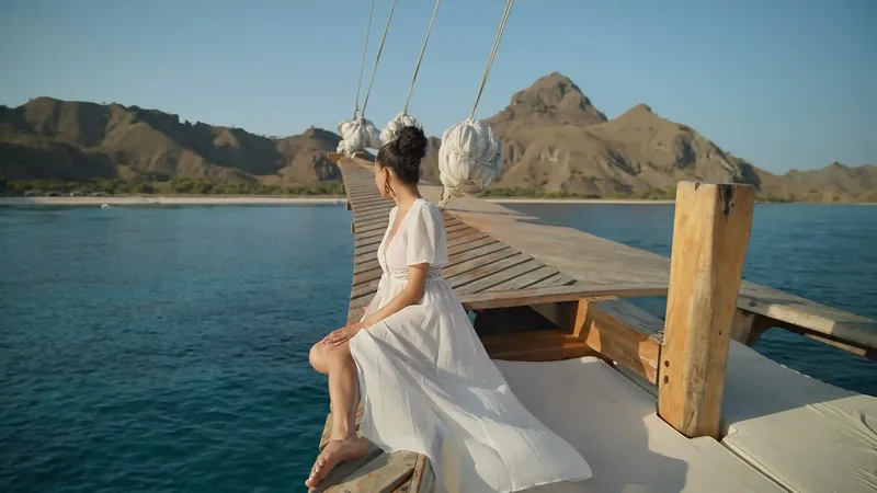 An anchorage in Komodo National Park