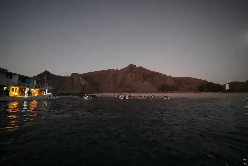 An island anchorage in Komodo National Park